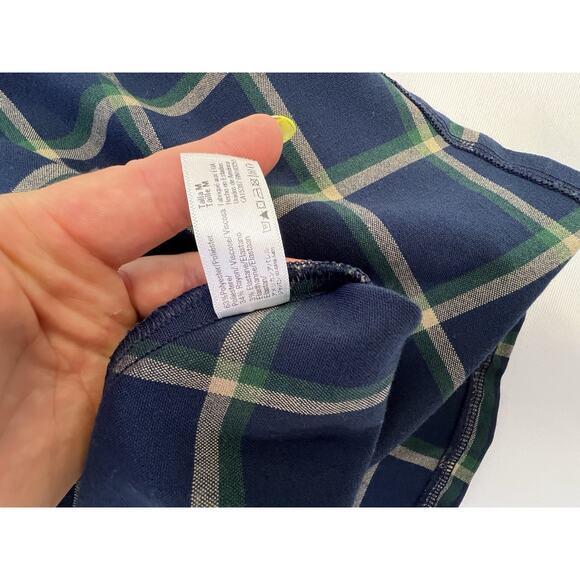 American Apparel Plaid Mini Skirt Academia Punk Y2K Tennis Goth Green Blue Sz M - Picture 6 of 9